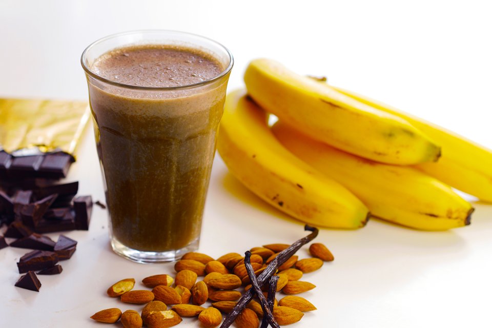 Choco-nana almond milk