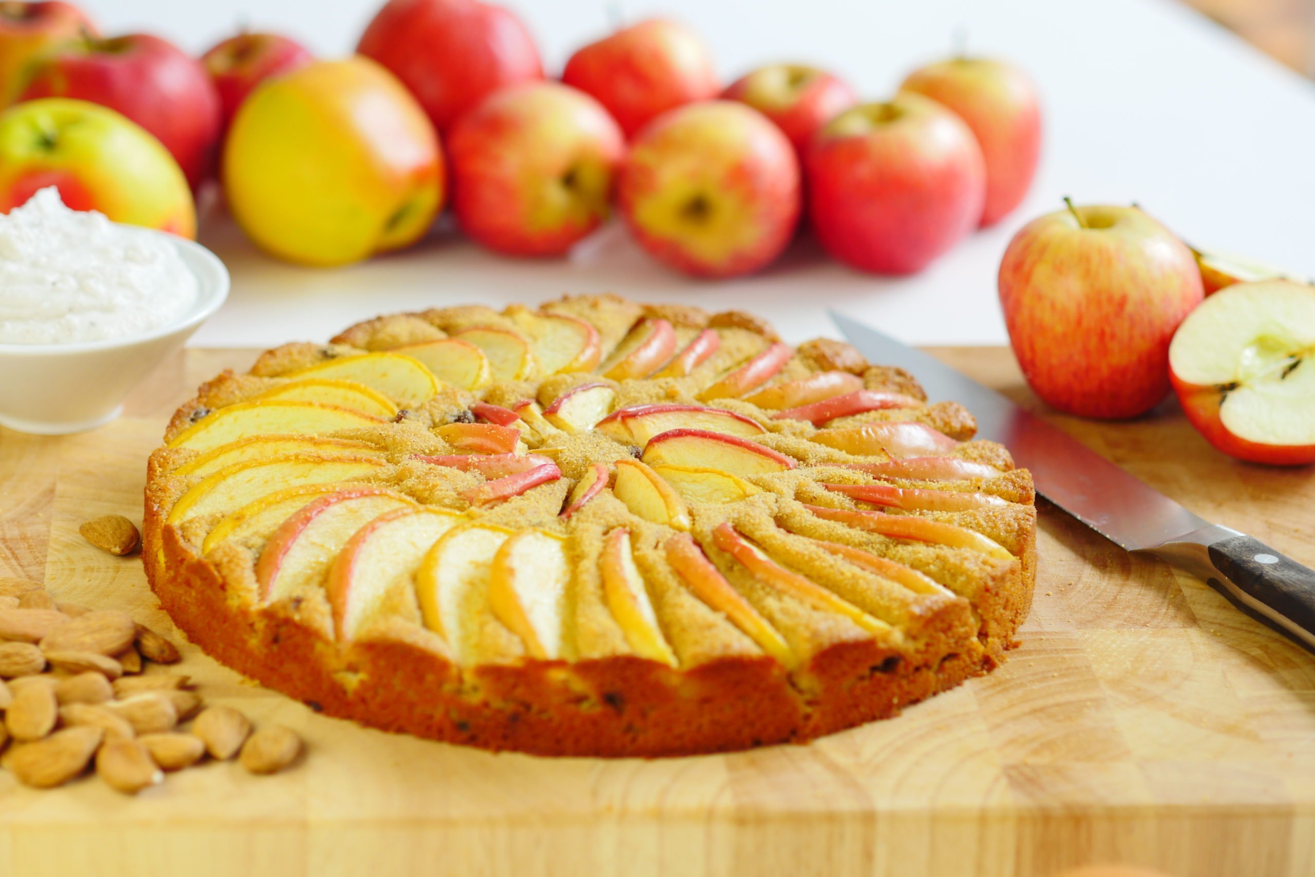 Appel-amandel cake