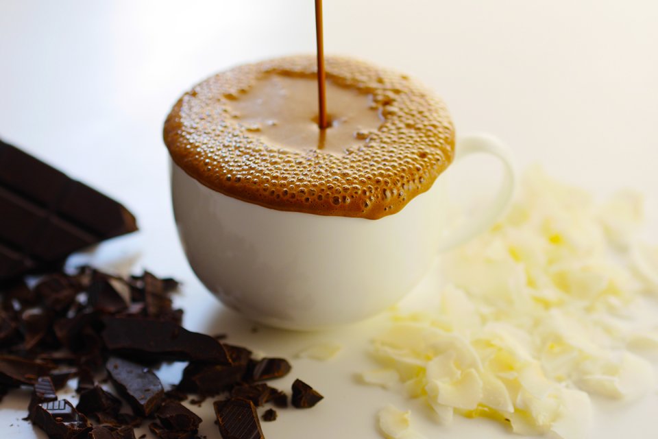 Creamy hot coco-chocolate