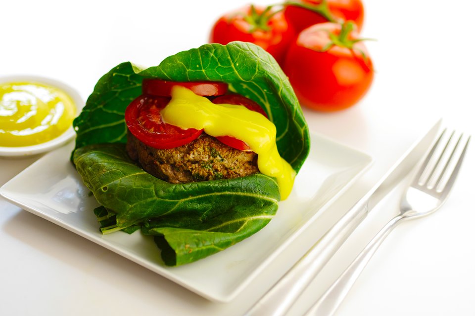 Sla wrapped burger