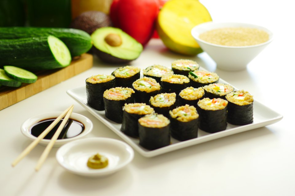 Quinoa sushi